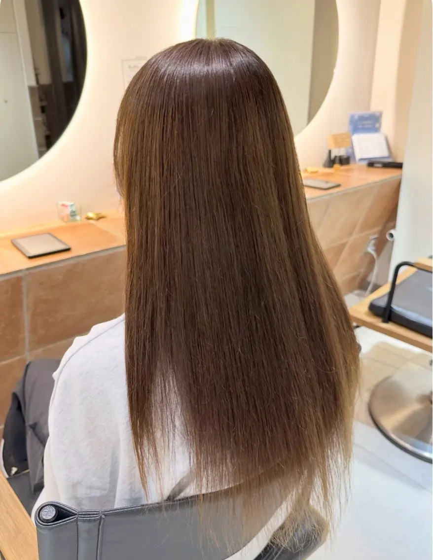 ロング ヘアカラー 横浜⭐️カラー モデル🦋あみ🦋のヘアスタイル