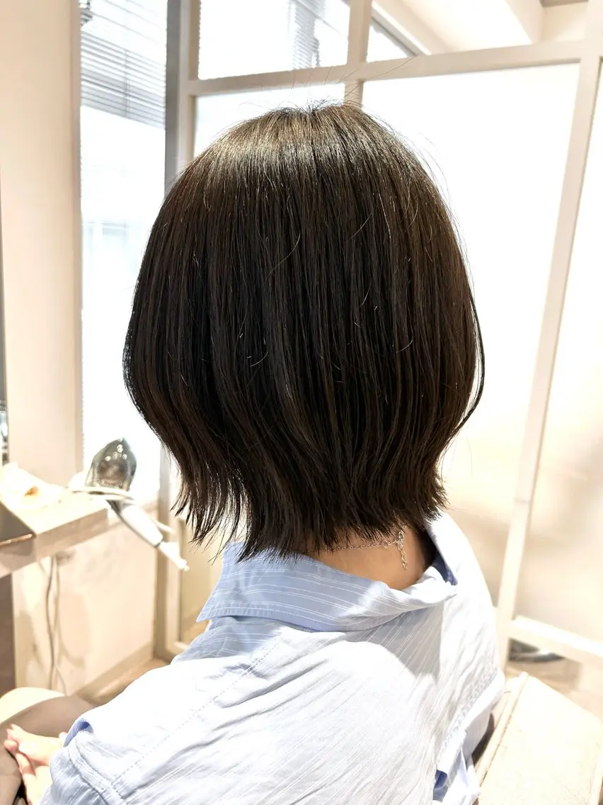 ミディアム カット 似合わせボブ🫧 丸みショート藤本のヘアスタイル
