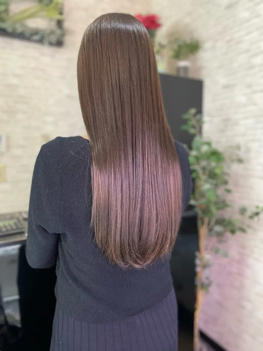カット✂️＋艶カラー✨ （ブリーチなし）の写真