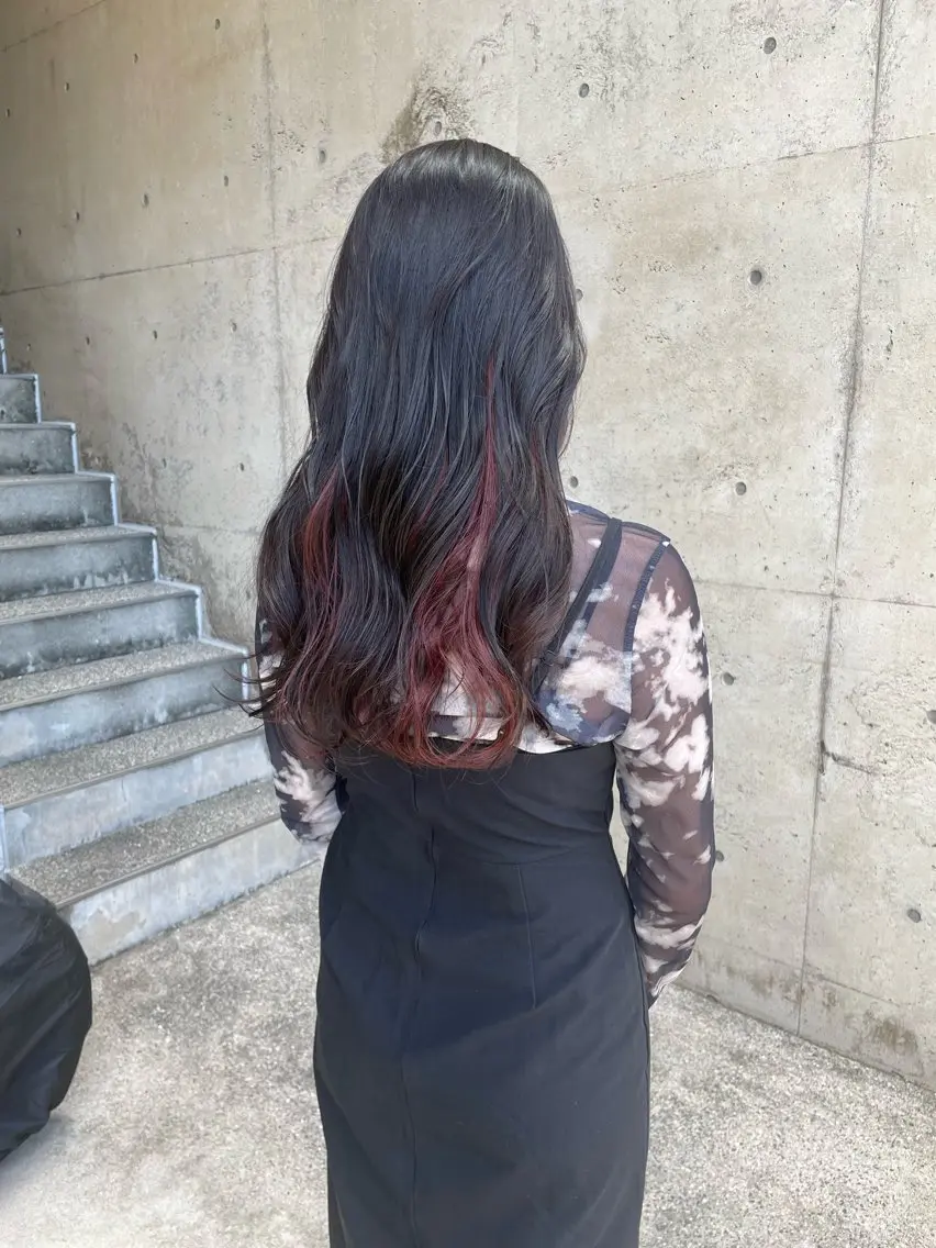 ロング カラー 日高 香織のヘアスタイル