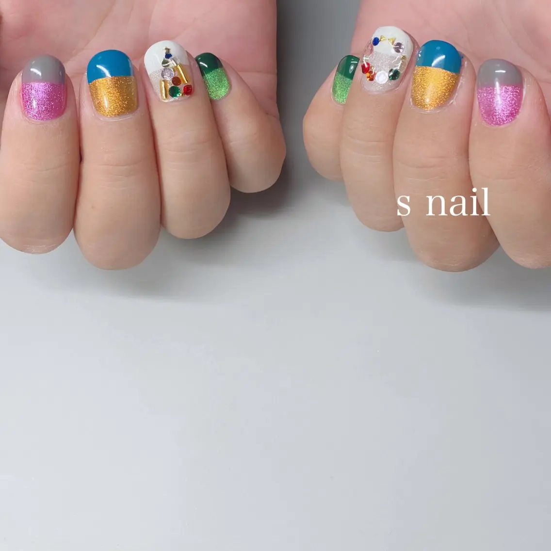 ネイル フレンチネイル ハンドネイル s nail さとよしみゆきのネイルデザイン