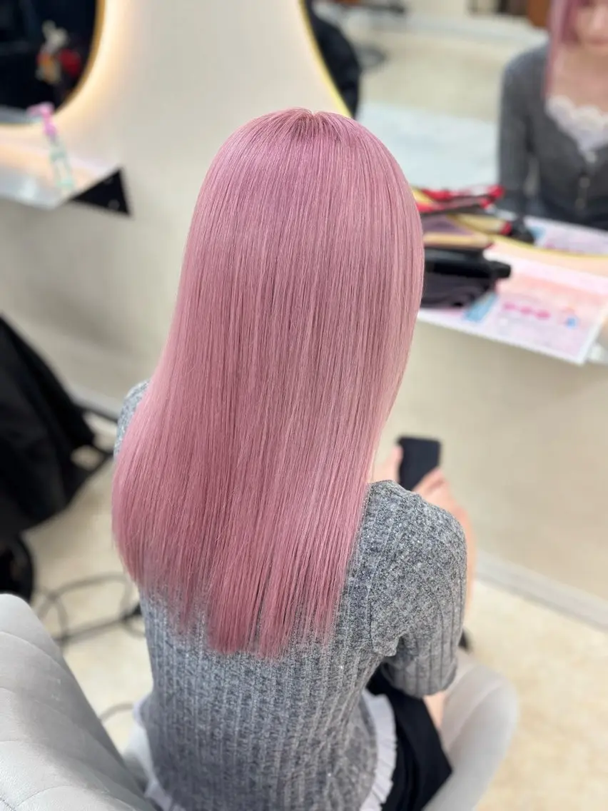 ロング カラー ヘアカラー トリートメント ヘッドスパ ハイトーン/ブリーチ 職人/森山陽向のヘアスタイル