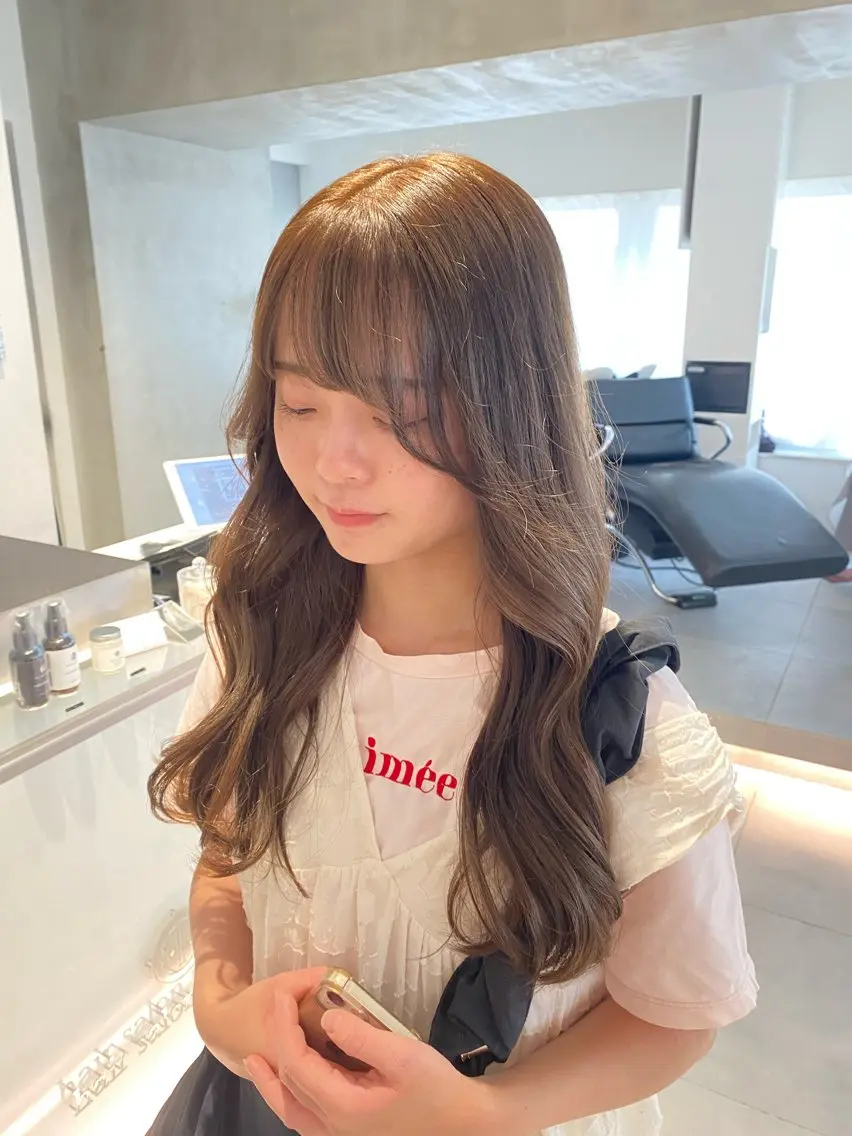 ロング ヘアカラー トリートメント ヘッドスパ ヘアセット 似合わせレイヤー✨️ RIEのヘアスタイル