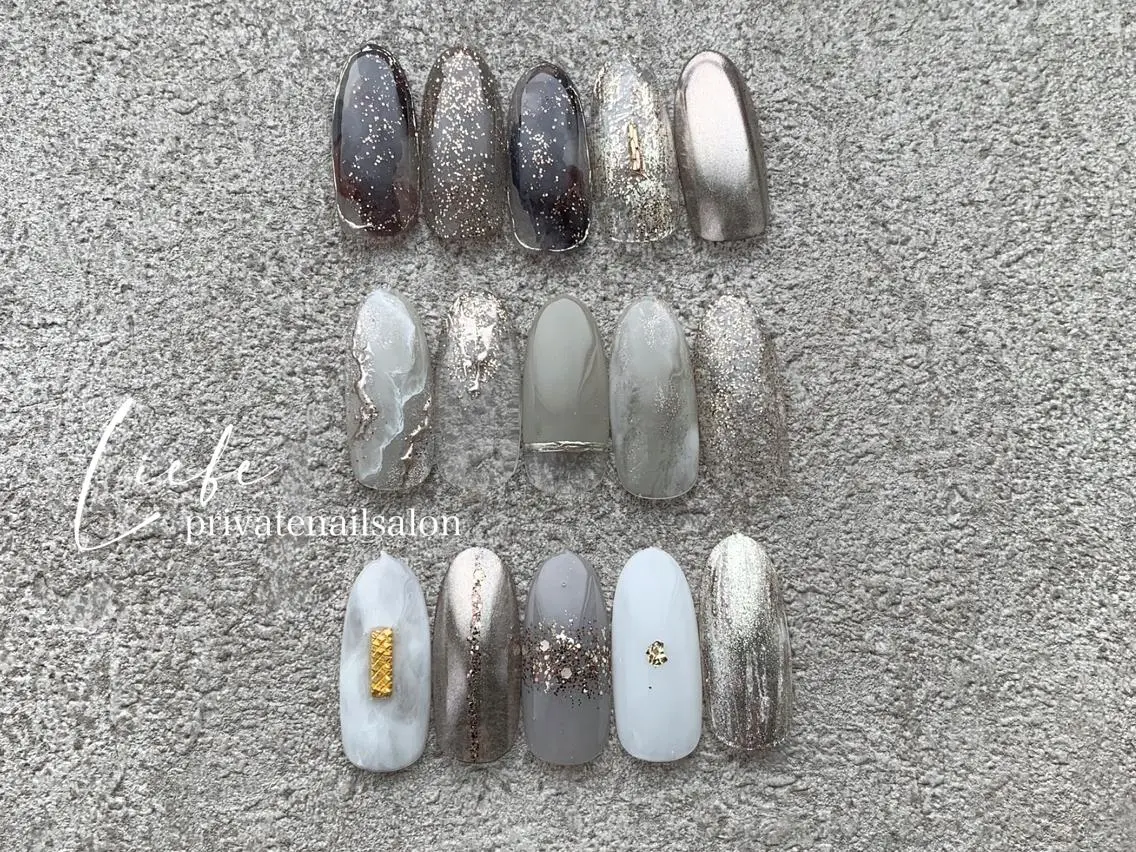ネイル ニュアンスネイル ハンドネイル Liebe nailのネイルデザイン