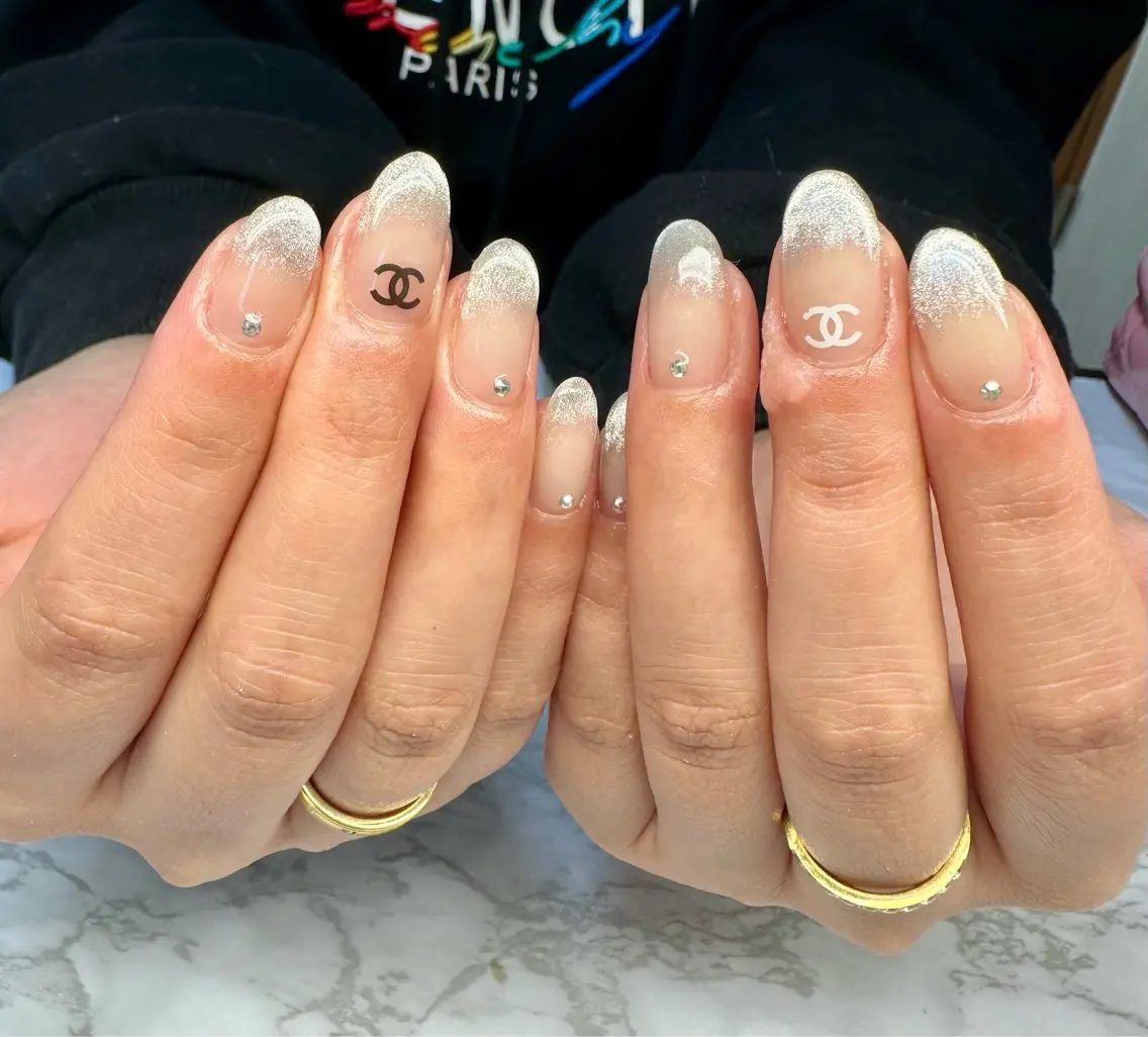 ネイル マグネットネイル ニュアンスネイル シンプルネイル 春ネイル Mai’s nailのネイルデザイン
