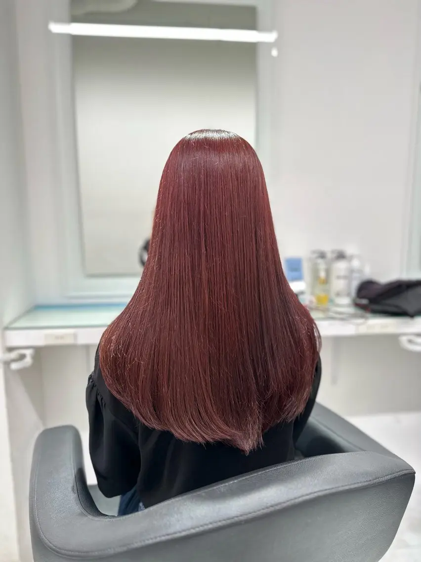 ロング カラー ヘアカラー トリートメント ヘッドスパ ヘアセット ❄最強かわいいカラー ❄️MINA❄️のヘアスタイル