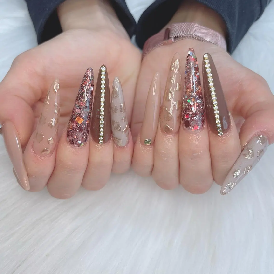 ネイル ロングネイル ハンドネイル Kayo 💅のネイルデザイン