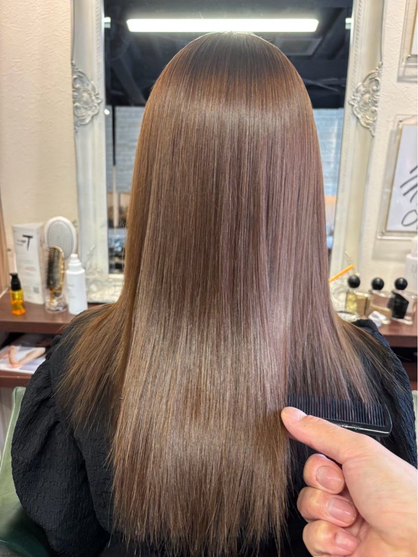 セミロング トリートメント 藤島 凜櫻のヘアスタイル