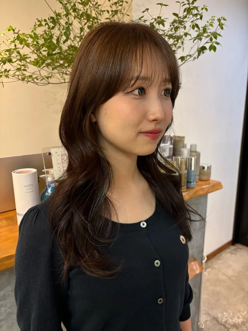 カラー 透明感カラー🫧 高田李胡のヘアスタイル