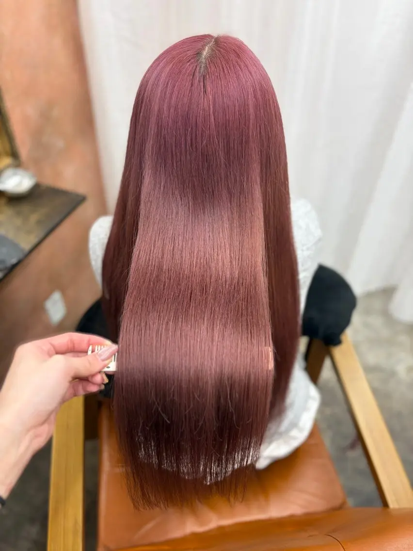 ロング ヘアカラー トリートメント Retsu /UniQのヘアスタイル