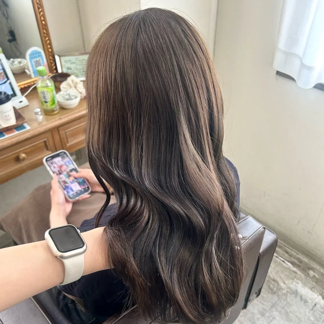 ミディアム カラー ヘアカラー トリートメント 透明感カラー/ ナチュラル/toaのヘアスタイル