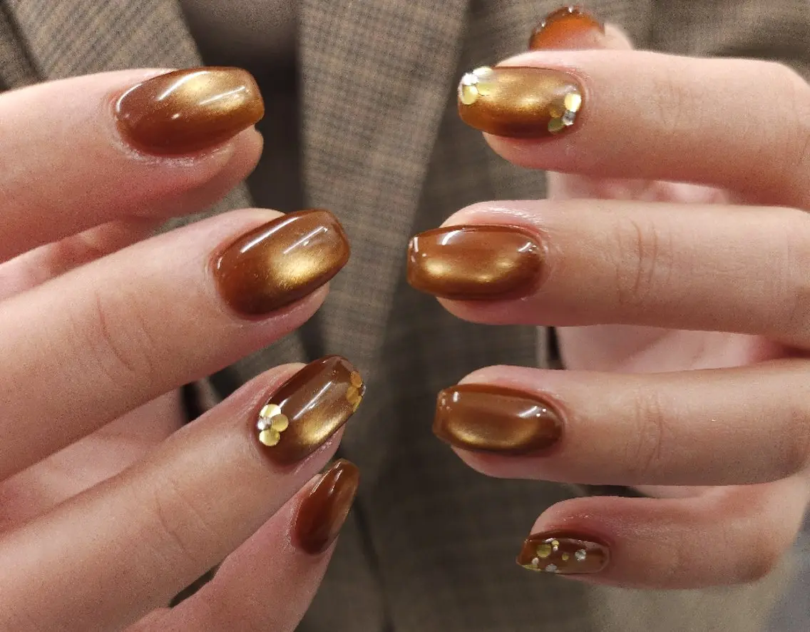 ネイル ジェルネイル マグネットネイル パラジェル ハンドネイル puku nail 🌼kazu🌼のネイルデザイン