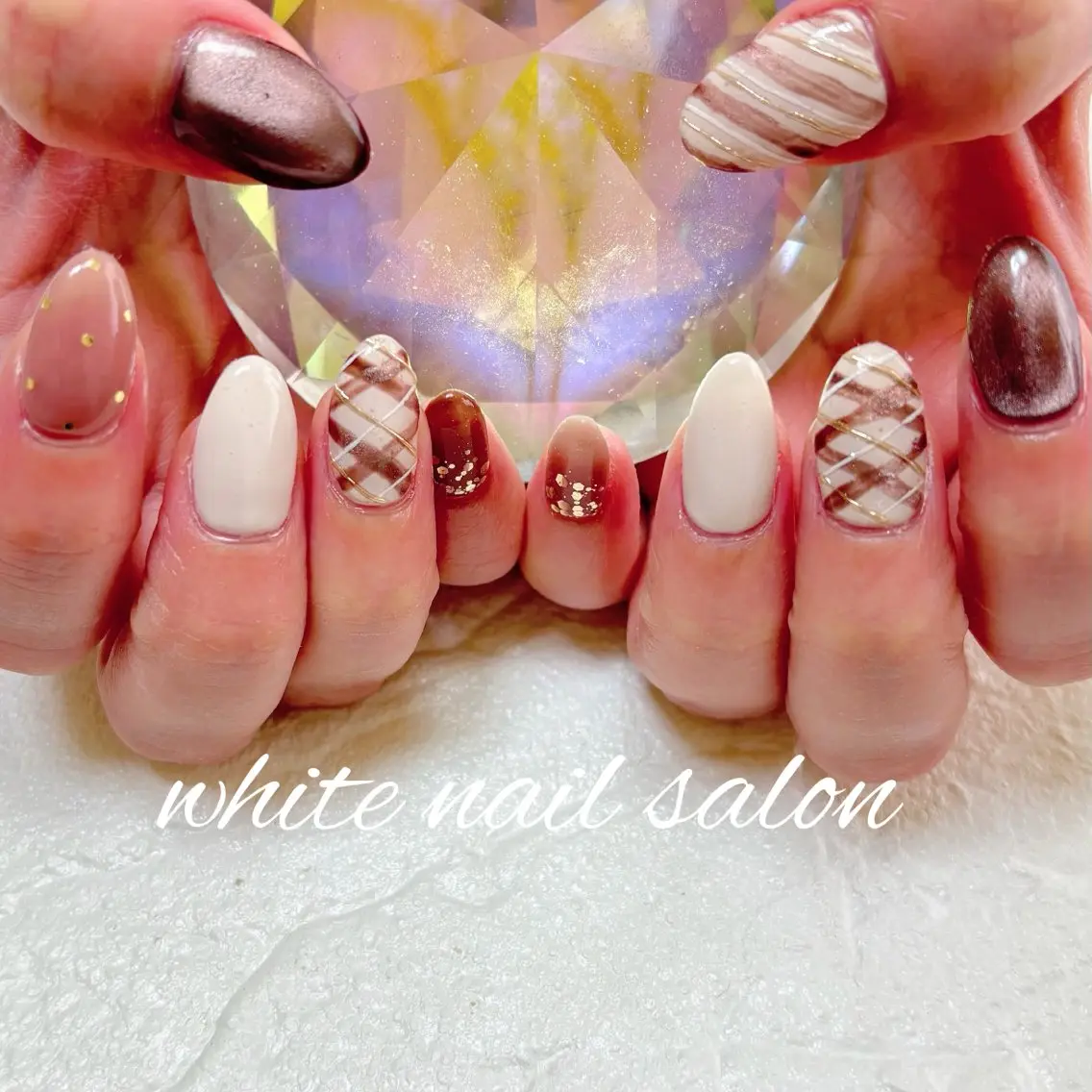 ネイル フットネイル 持ち込み ハンドネイル white nail salonのネイルデザイン