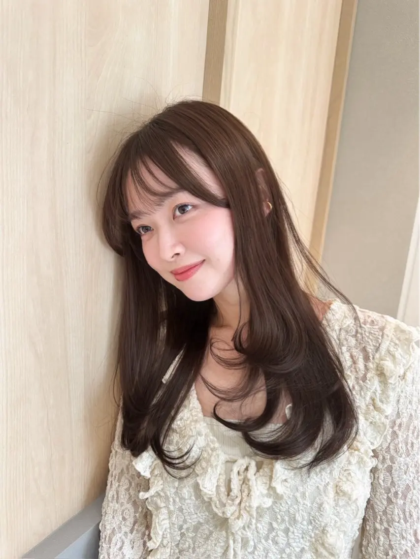 ロング 岩崎 太陽のヘアスタイル