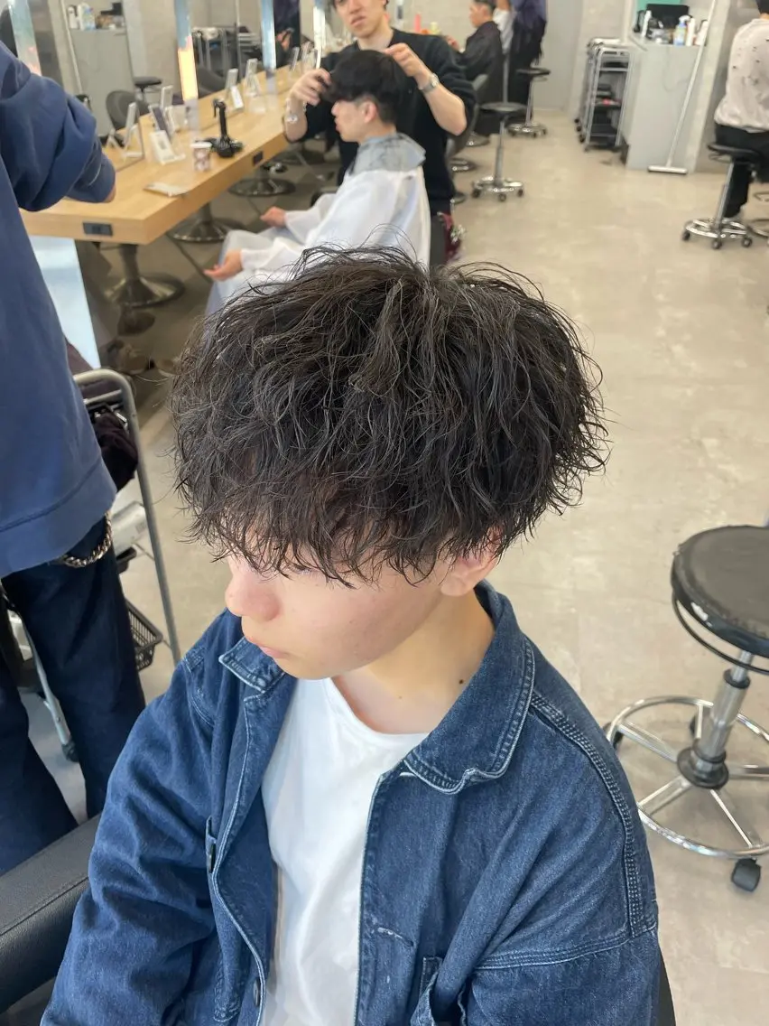 パーマ メンズ カット パーマ トリートメント ヘッドスパ ヘアセット 💎メンズ特化💎 tomokiのヘアスタイル