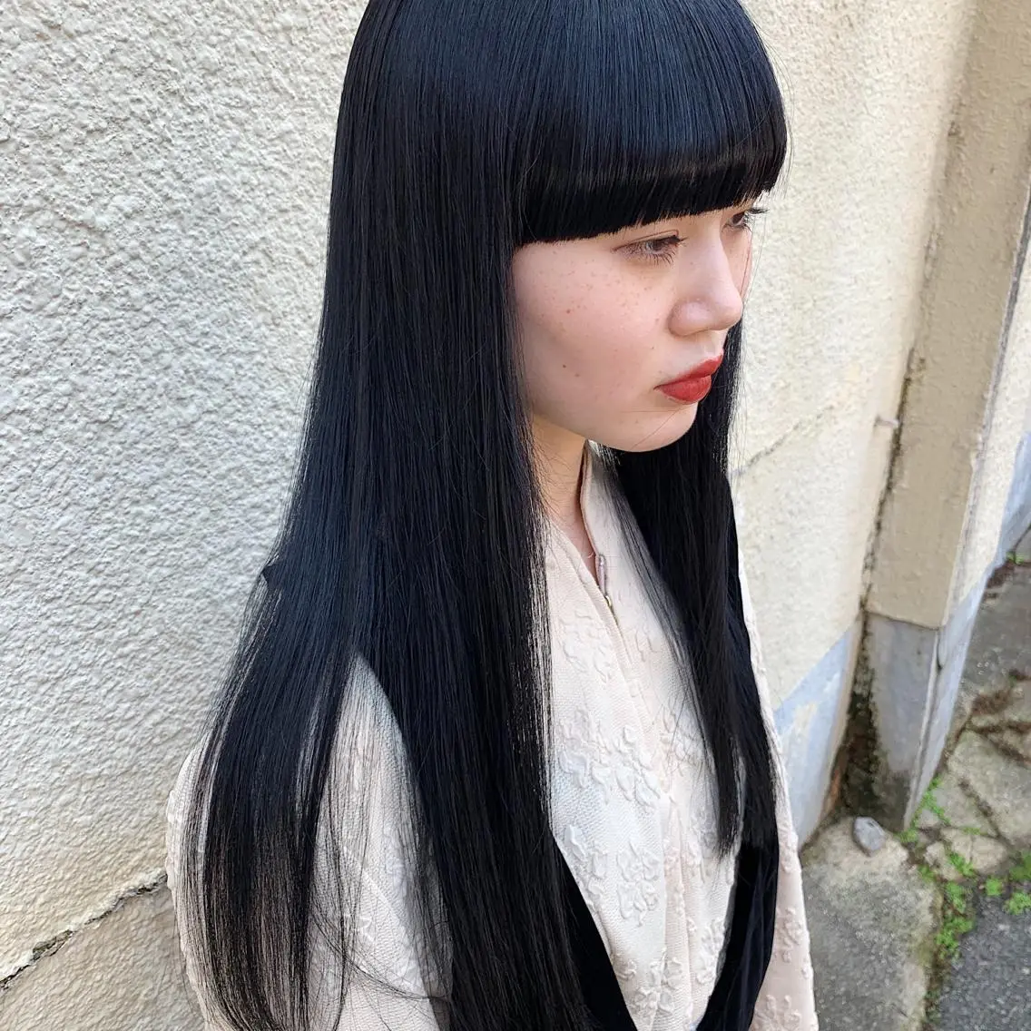 ロング ワイドバング スダユーヤ 💫推しカラーウルフのヘアスタイル