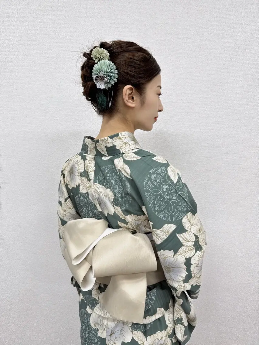 ヘアアレンジ 浴衣 ヘアセット ヘアサロン ミカヅキのヘアスタイル