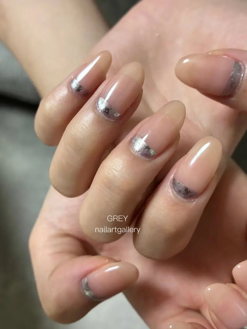 ネイル ハンドネイル 【GREY】 TAIRAのネイルデザイン
