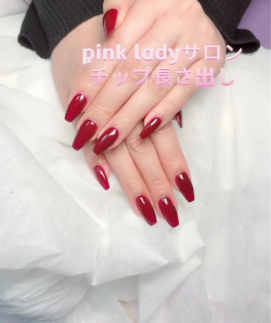 ネイル 長さ出し ネイルチップ べ にのネイルデザイン