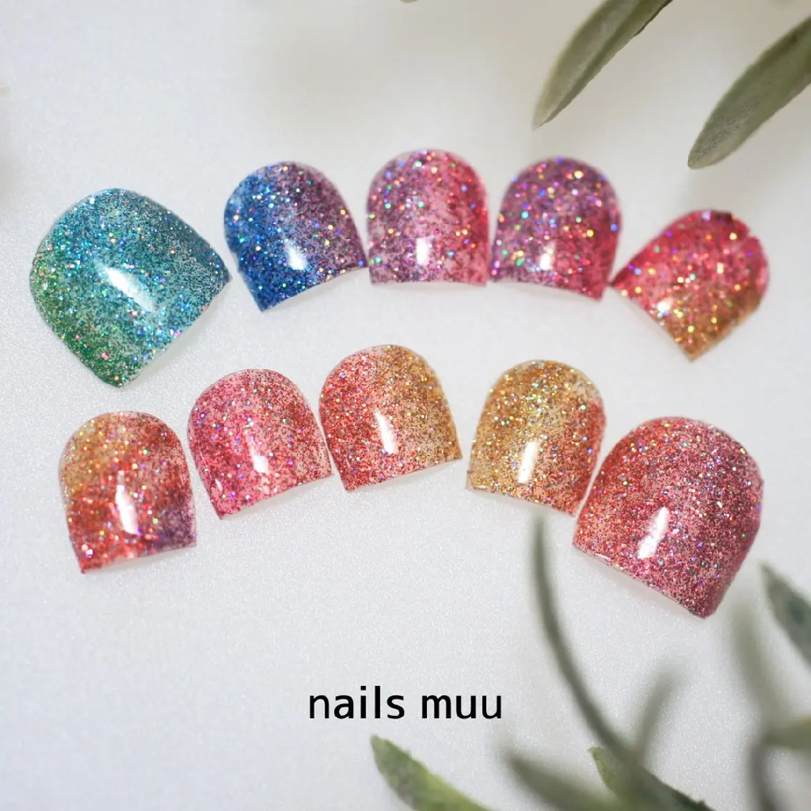 ネイル フラッシュネイル フットネイル nails muu まゆのネイルデザイン