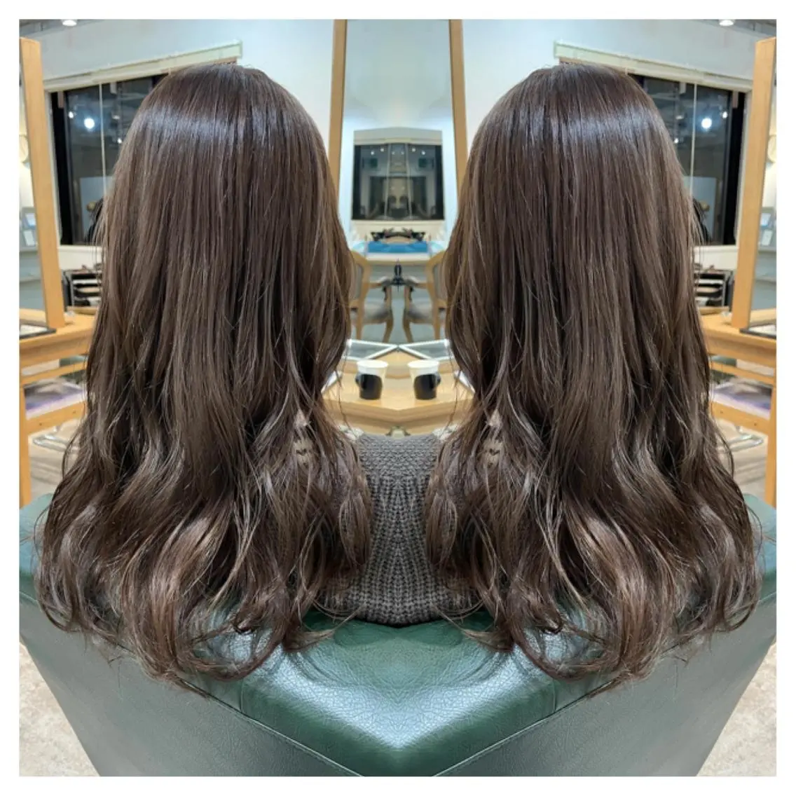 ロング カラー カット ヘアカラー トリートメント 村山 茉衣のヘアスタイル