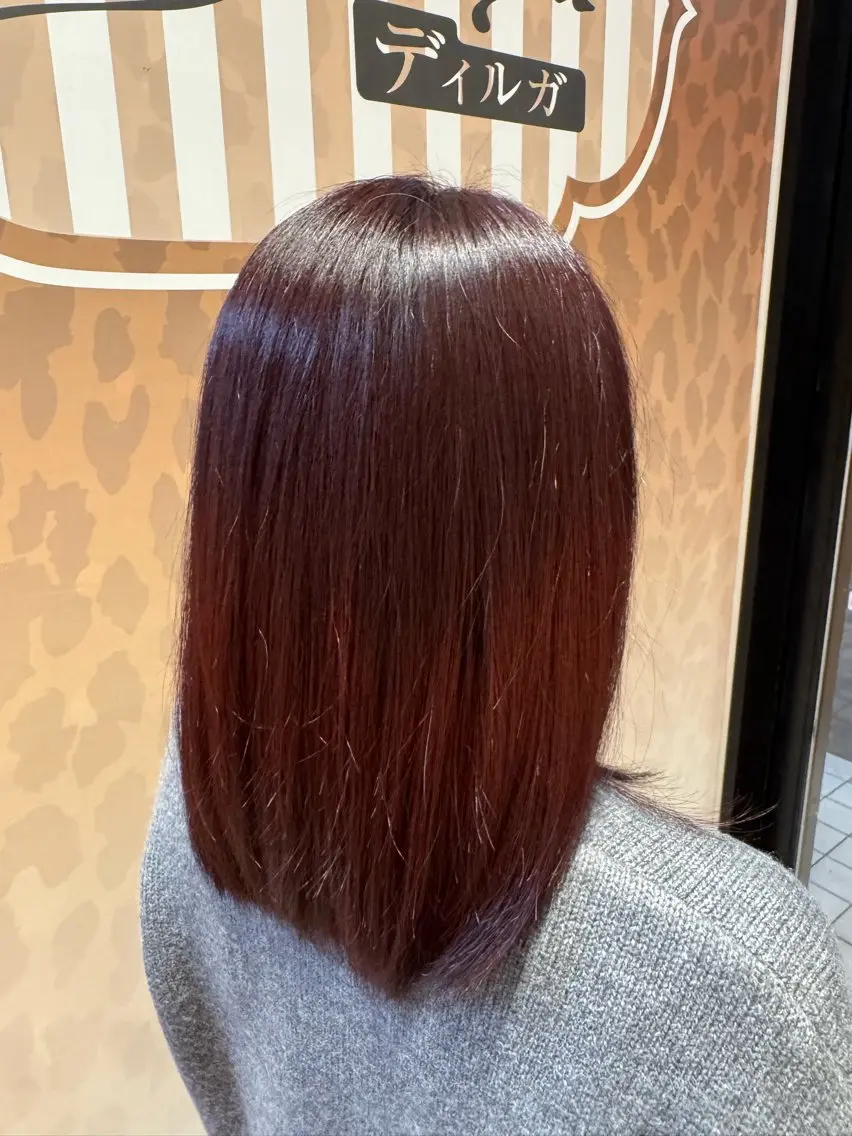 ミディアム ヘアカラー トリートメント ディルガ ワッセのヘアスタイル