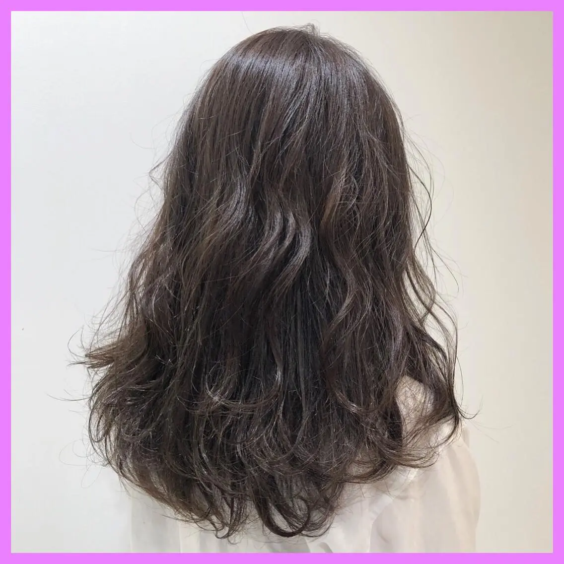 ロング カラー アッシュ アッシュグレー アッシュグレージュ グレージュ ハイライトカラー 推しヘア🎀 NATSUNEのヘアスタイル