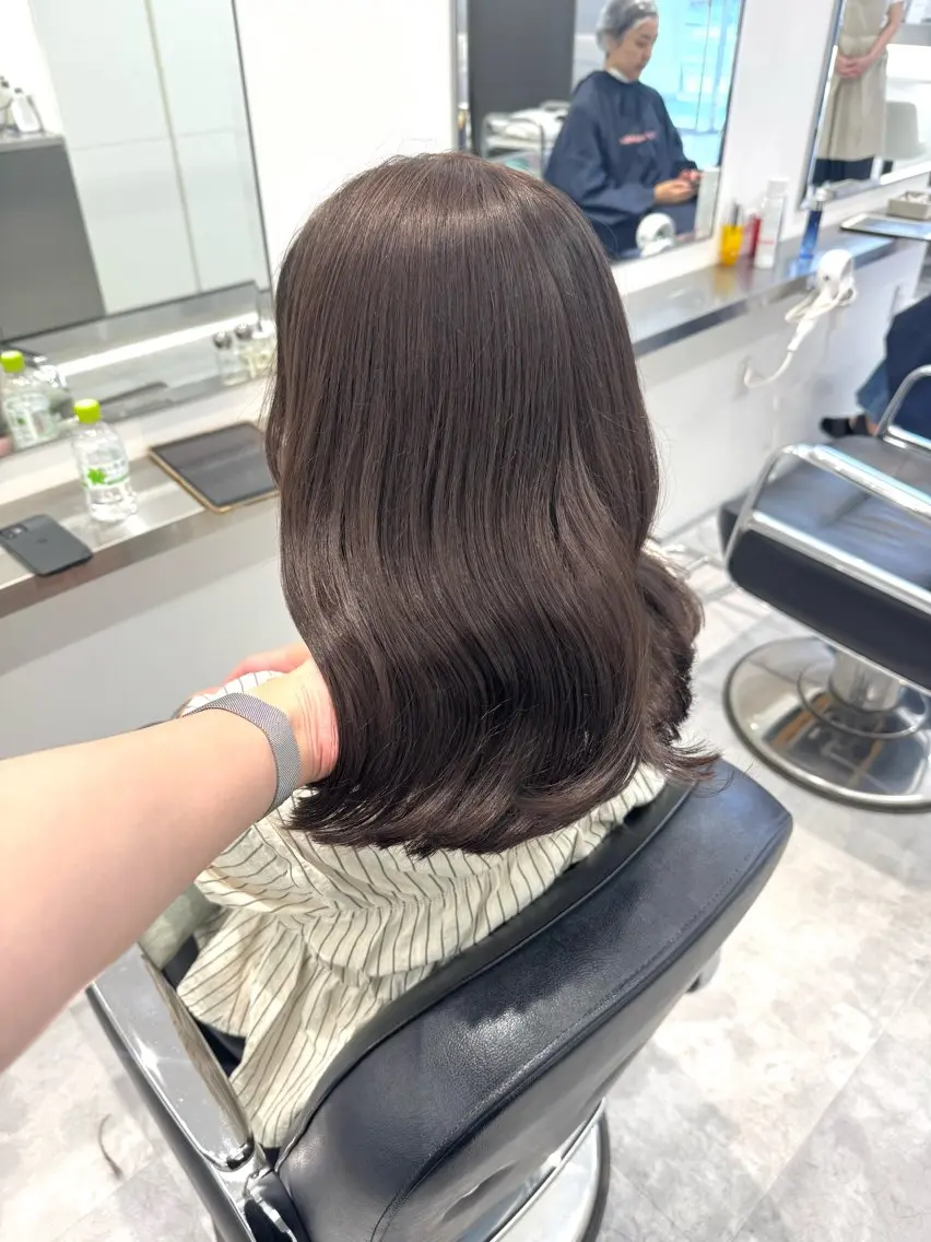 ロング カラー カット ヘアカラー ParveMix🍀 藤原愛未のヘアスタイル