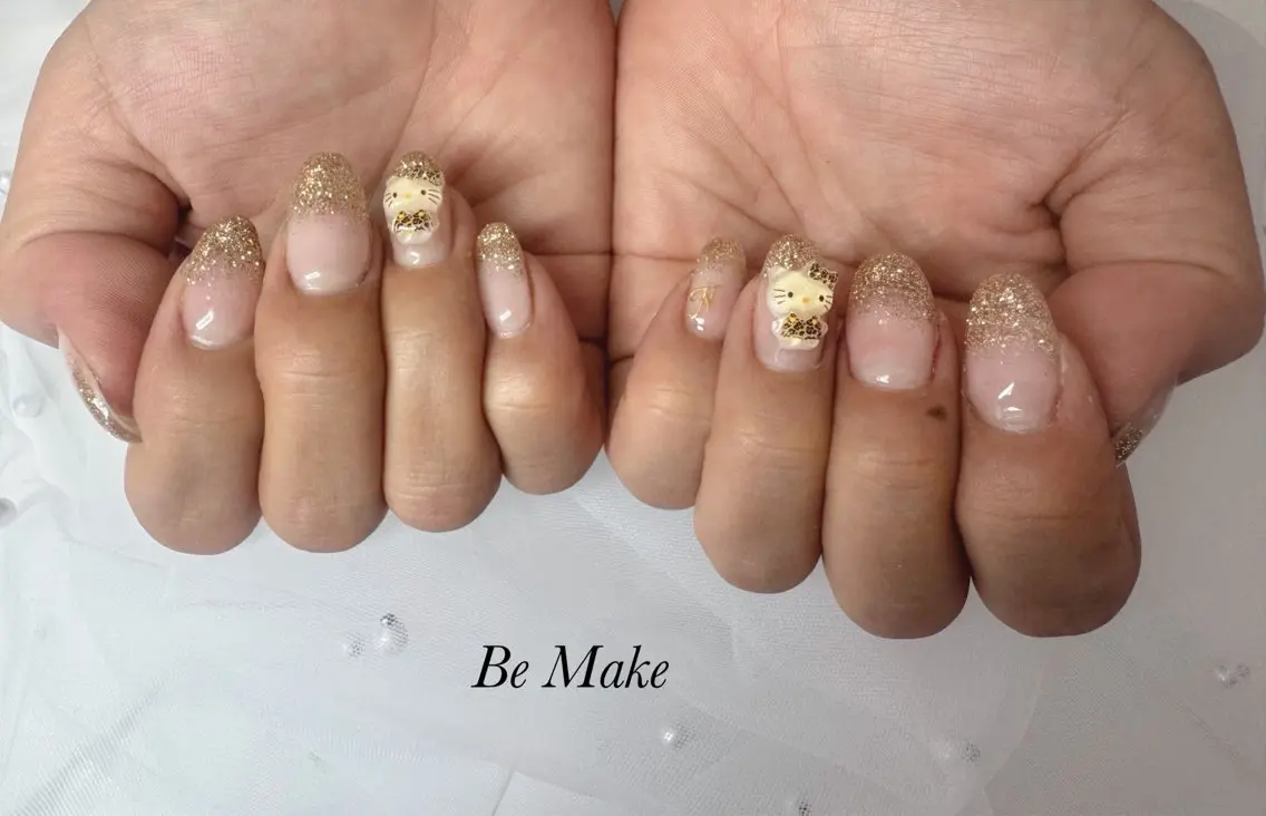 ネイル グラデーション ラメ(グリッター) ラメグラデーション nail salon Be Makeのネイルデザイン