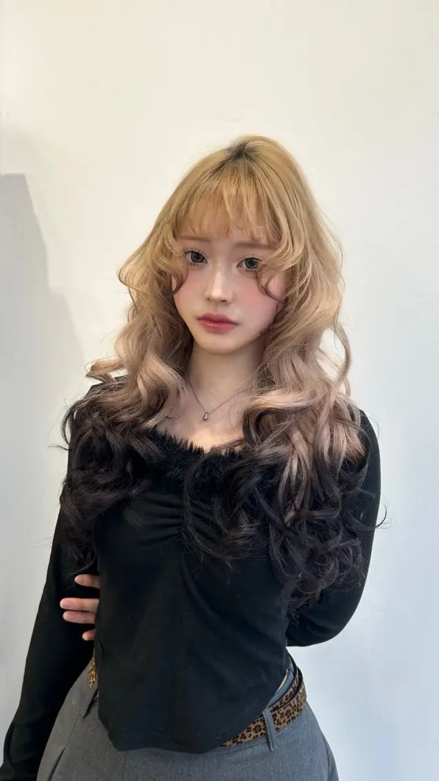カラー ヘアカラー GiseL ハイトー ンSa_ya🎀のヘアスタイル