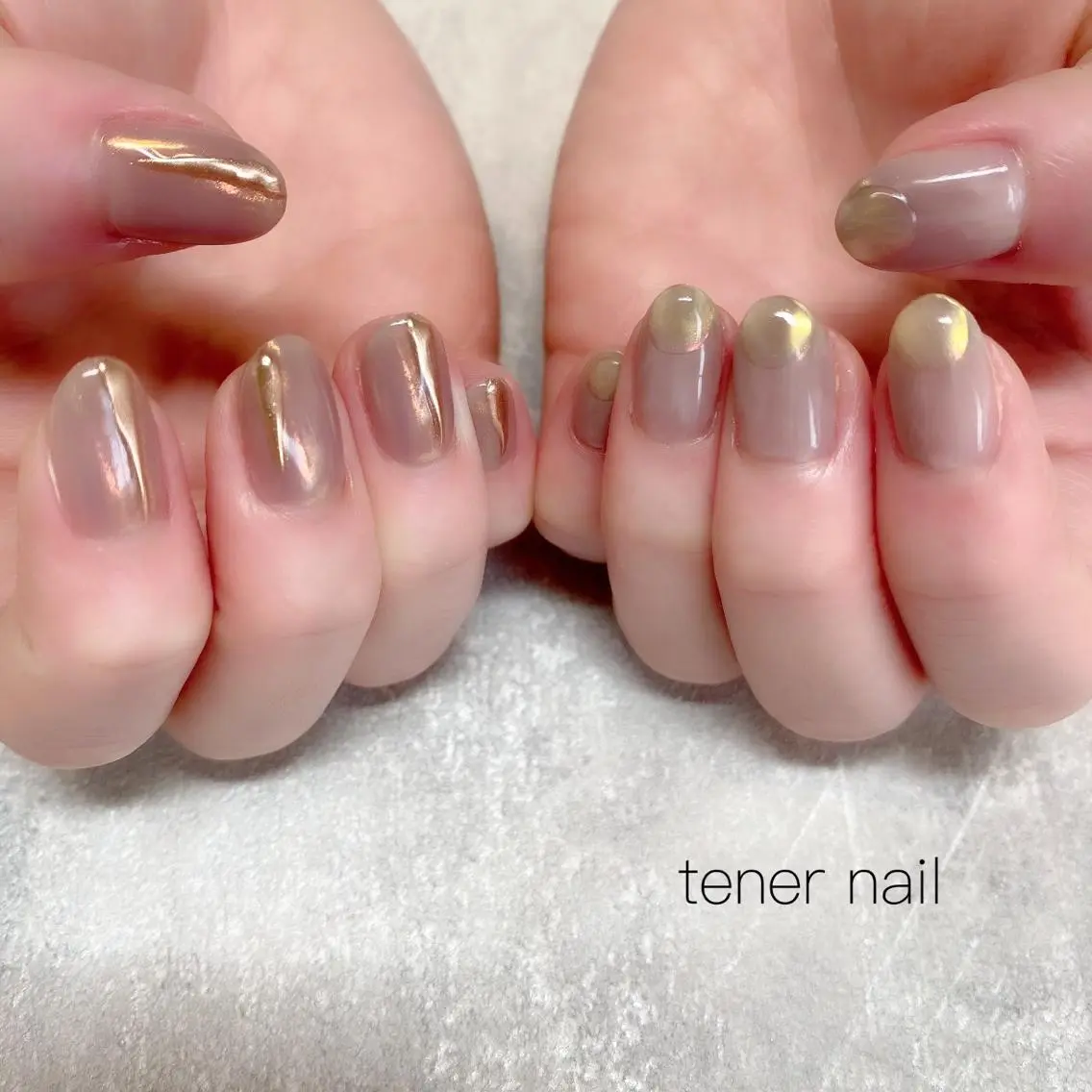 ネイル オーロラネイル キラキラネイル テネルネイル tener nailのネイルデザイン