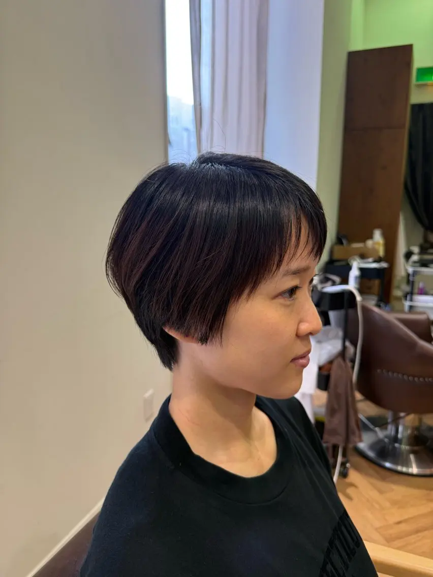 ショート 丸みショート ショートヘア 溝口 槙里也のヘアスタイル