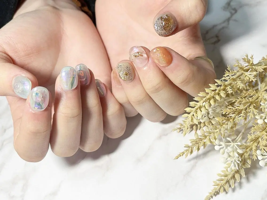 ネイル ショートネイル ハンドネイル nail salon M'U【エムユー】のネイルデザイン