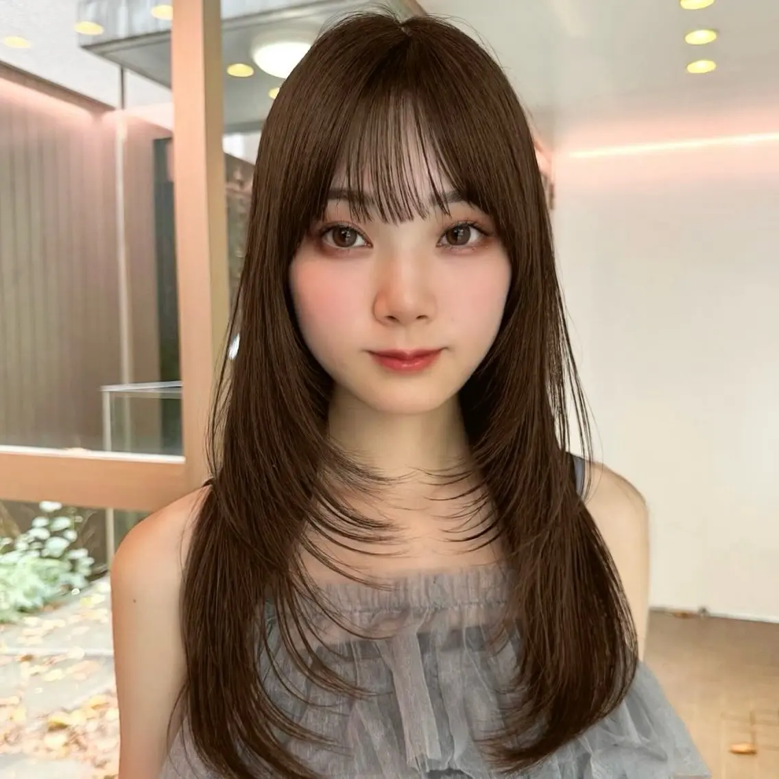 ロング レイヤーカット 表参道レイヤーカット 髪質改善山岸季生のヘアスタイル