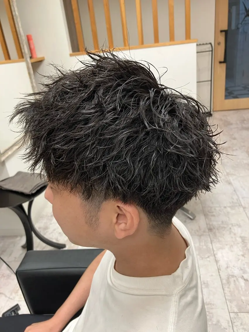 パーマ メンズ カット パーマ メンズ特化/パーマ/ フェードWATARUのヘアスタイル