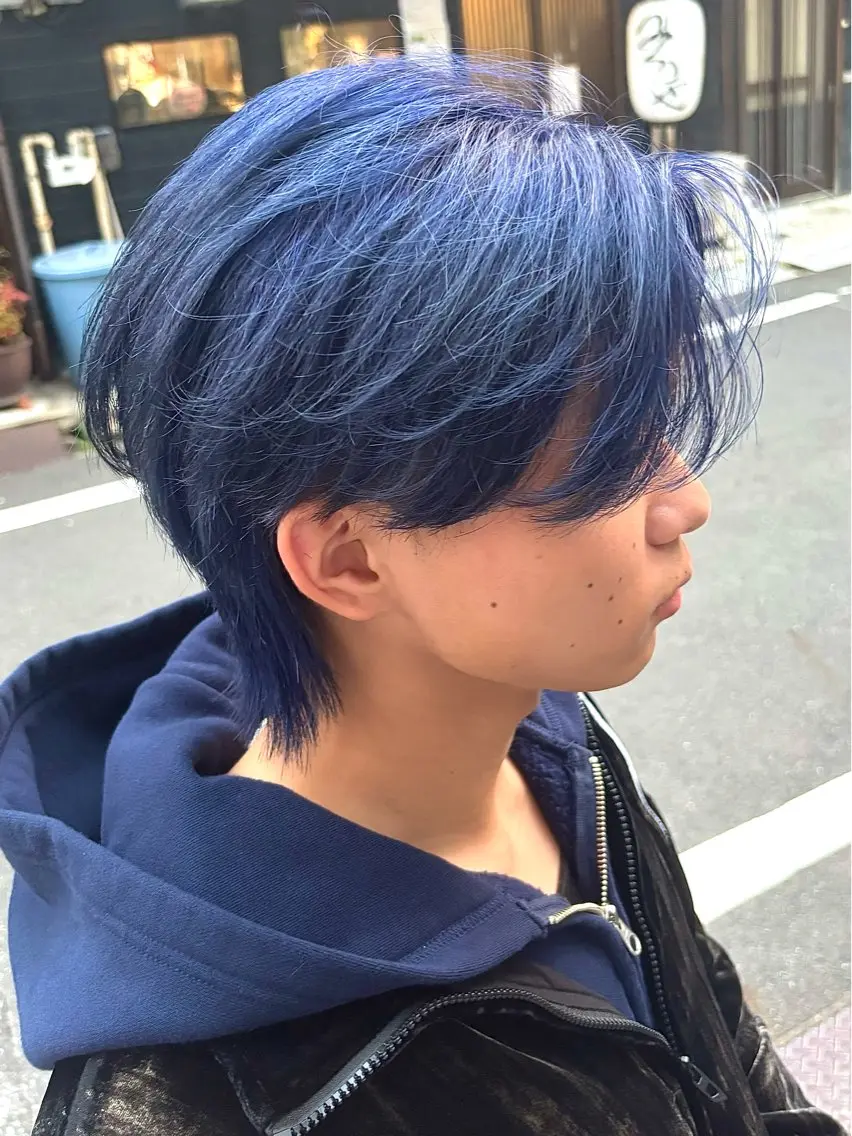 【⚡️メンズ限定⚡️】カット✂️+ブリーチカラー(1回)✨+質感トリートメント※追加料金でケアブリーチ変更可能‼️の写真