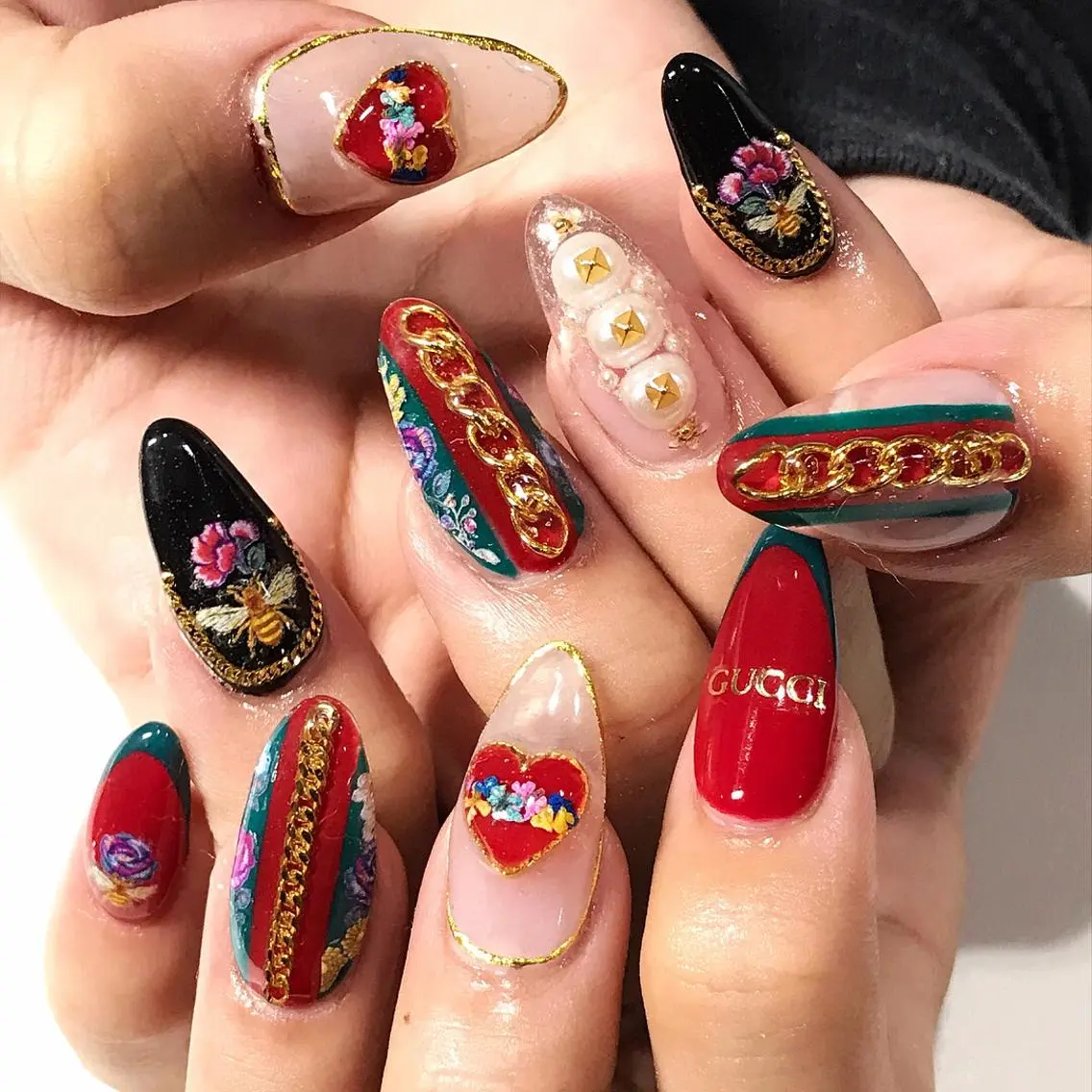 ネイル 渋谷/チップ長さ出し 👑アプレgel-xのネイルデザイン