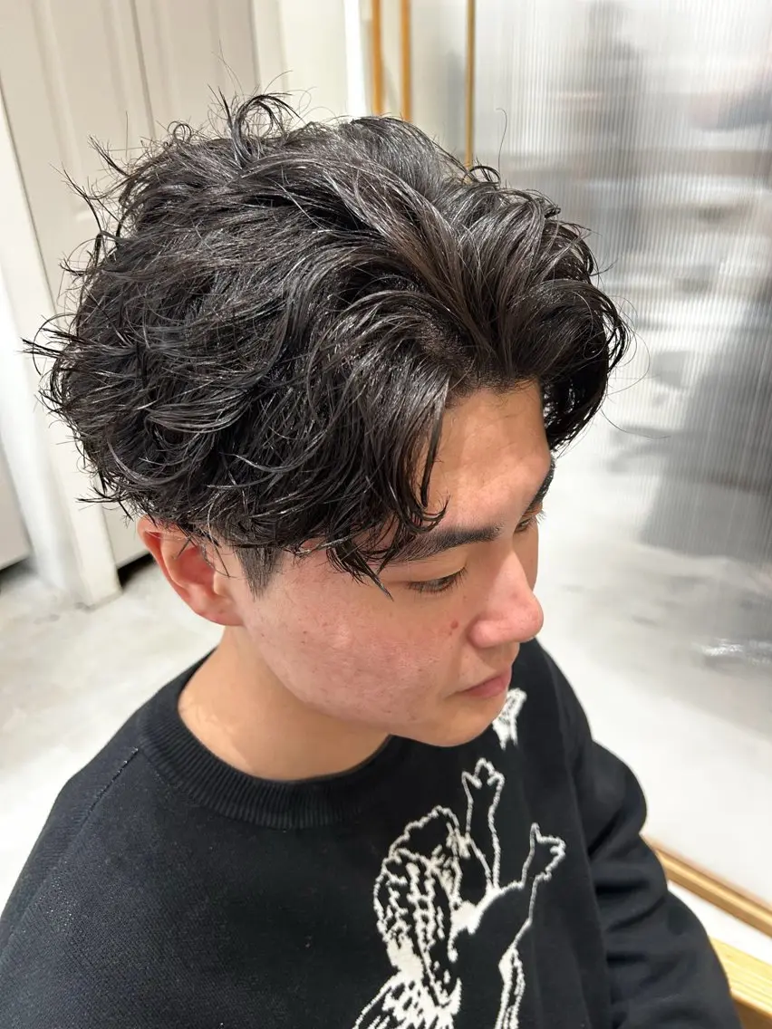 パーマ メンズ メンズパーマ スパイラルパーマ カット パーマ トリートメント 🫧艶髪ボブ🫧 チカのヘアスタイル