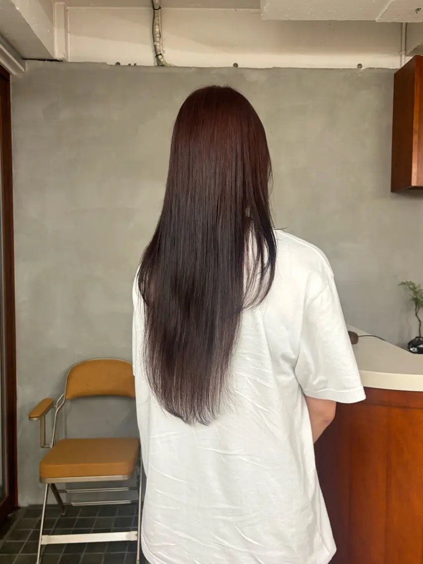 ロング カラー 透明感/暖色カラー ミウのヘアスタイル