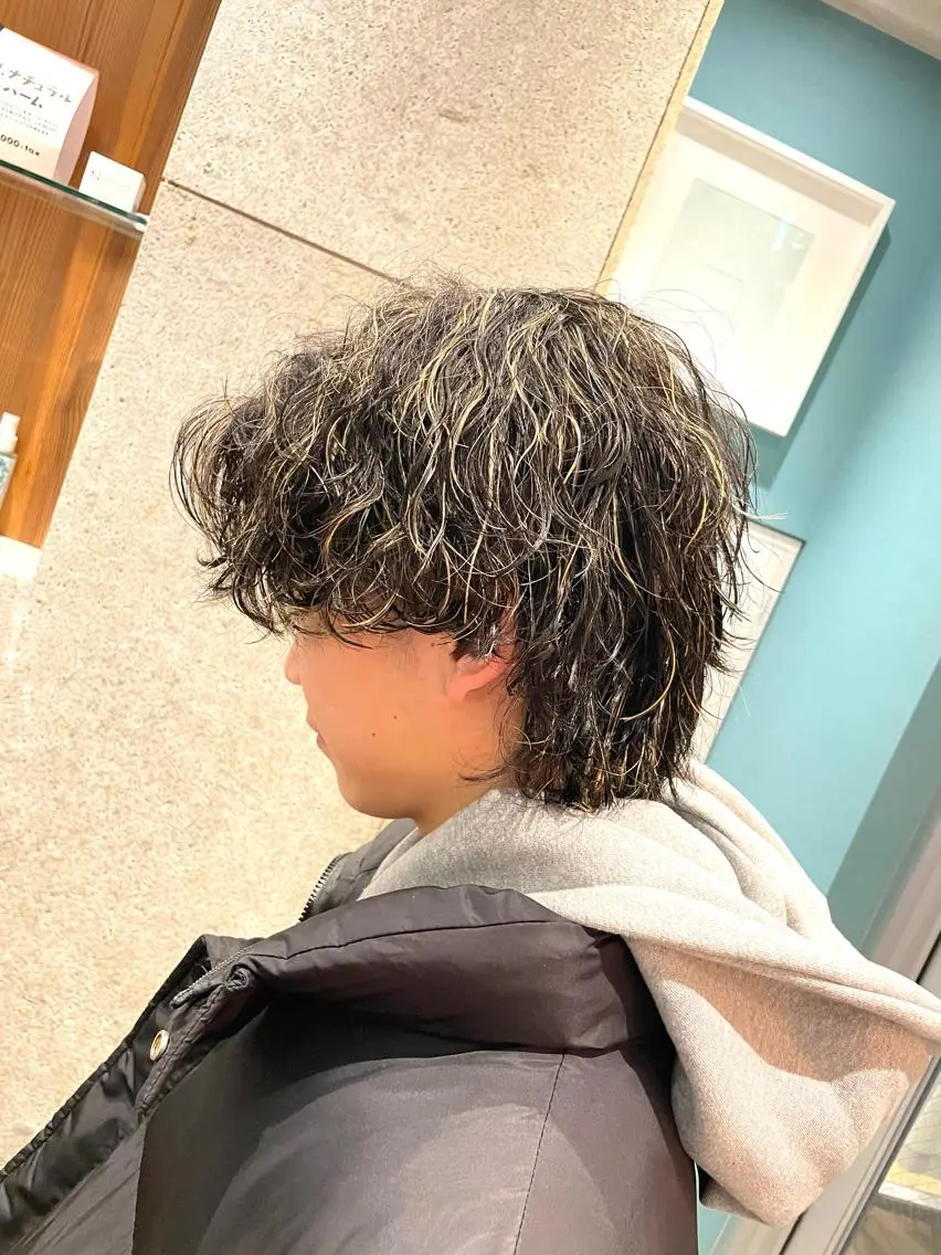 🌈新規限定🌈メンズパーマ+カット+2stepトリートメントの写真