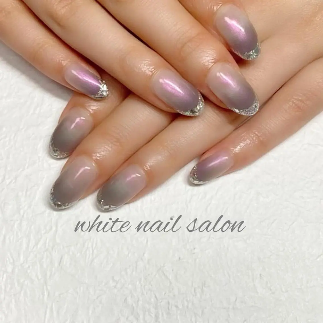 ネイル ジェルネイル ハードジェル ラメ(グリッター) 持ち込み ソフトジェル white nail salonのネイルデザイン