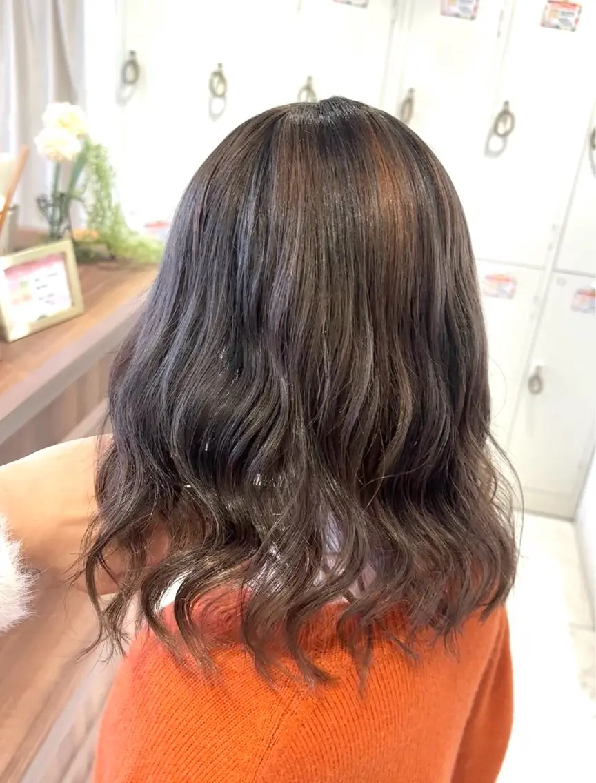 ミディアム カラー 透明感カラー 北島亜弥/髪質改善 /カラーのヘアスタイル