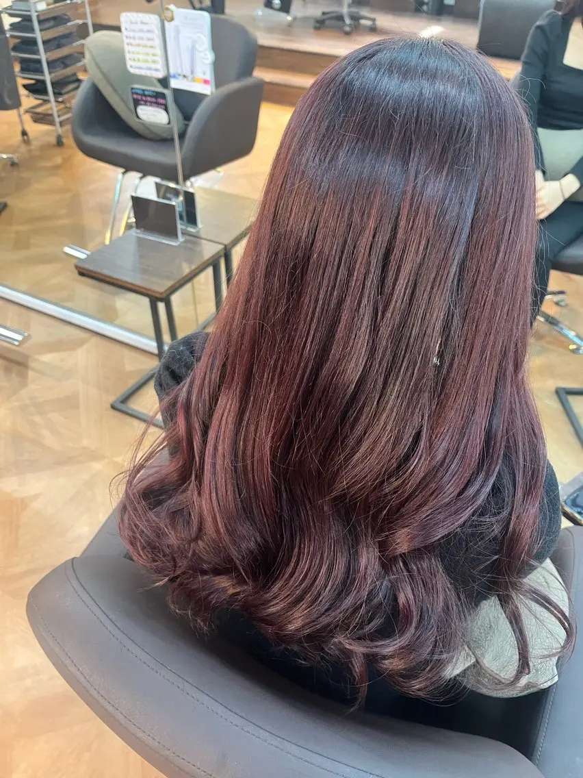 セミロング 🍒Ayana🍒 艶カラー🍒のヘアスタイル