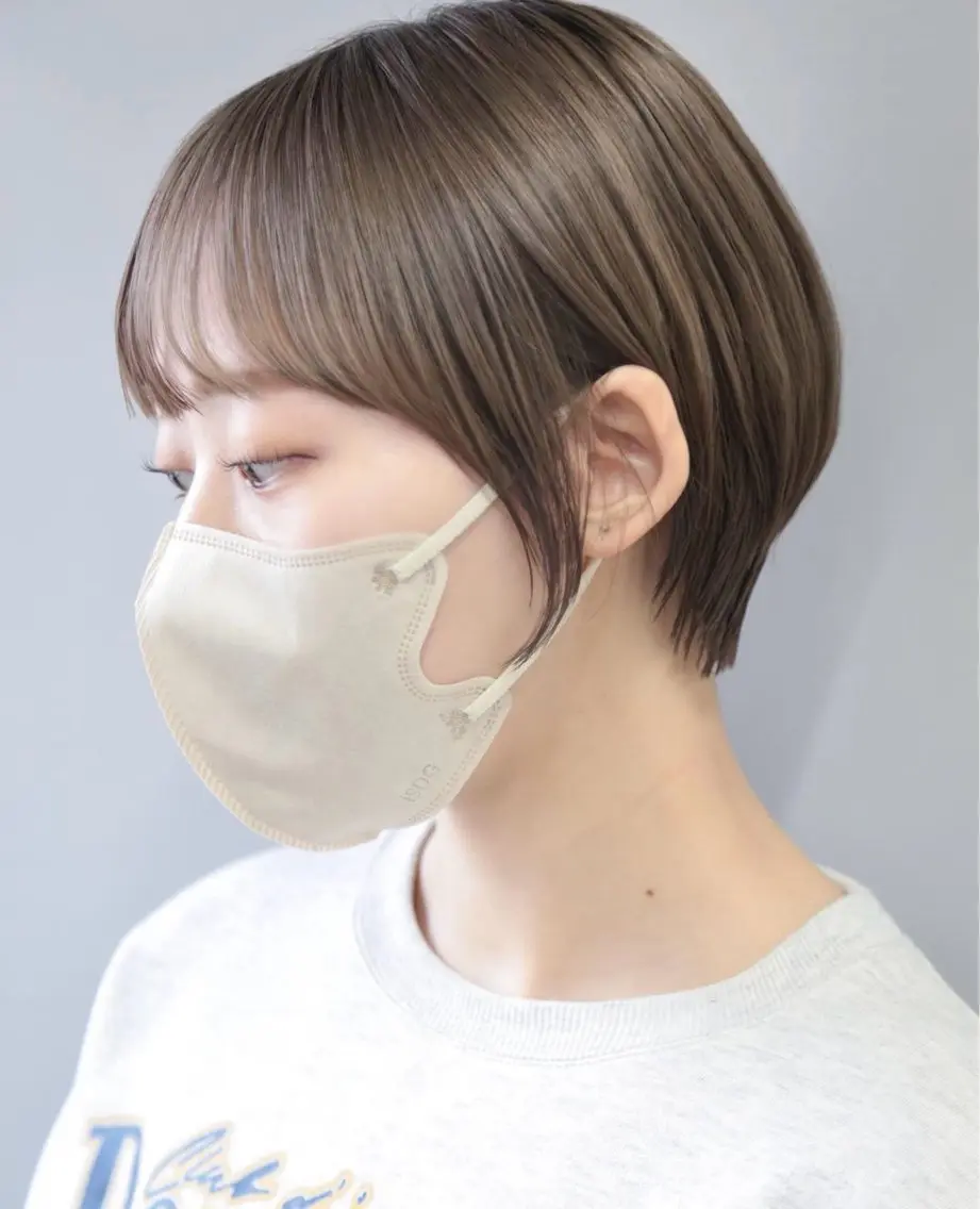 ショート レディースパーマ モデル募集RIKOのヘアスタイル