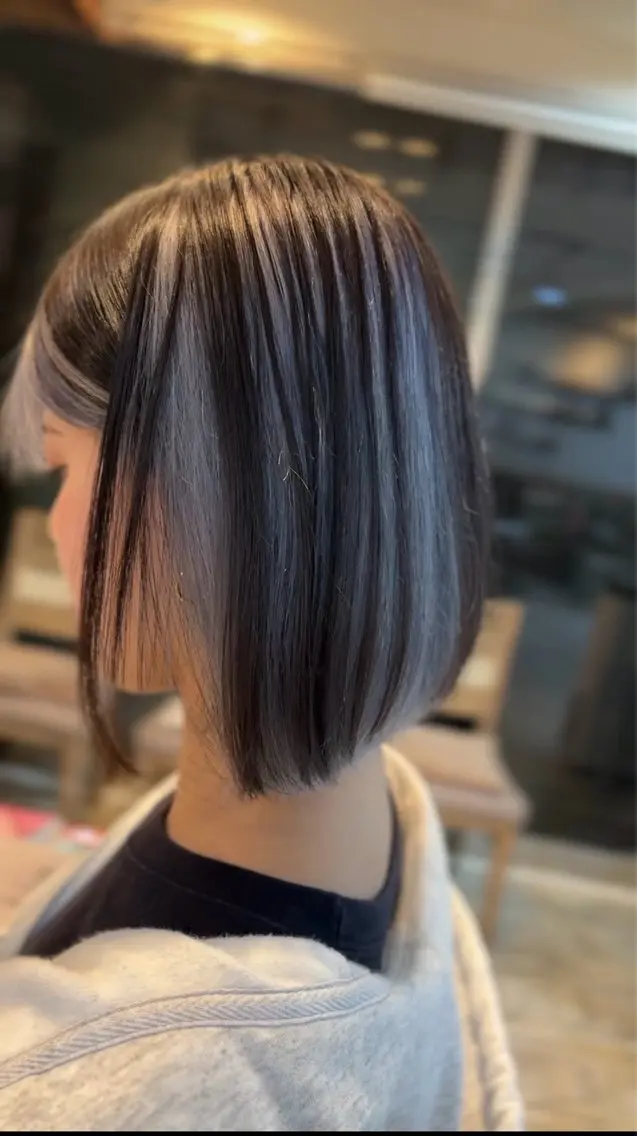 カラー 艶カラー/縮毛矯正 まなとのヘアスタイル