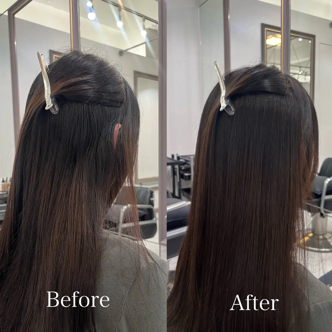 セミロング セミロングパーマ 縮毛矯正 トリートメント Hana🌷/ 透明感/艶髪/表参道のヘアスタイル