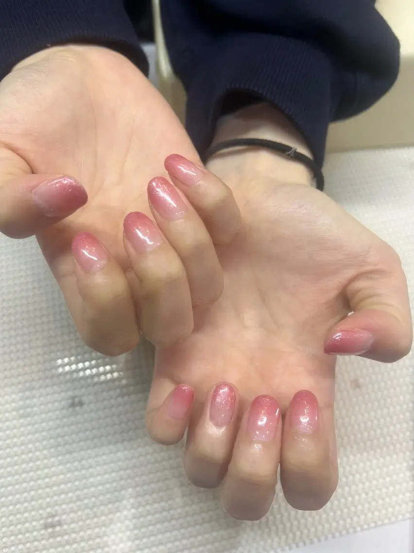 【オフなしハンド💅】ワンカラー、ラメグラ、カラグラ、フレンチ お好きなデザイン選べます!の写真