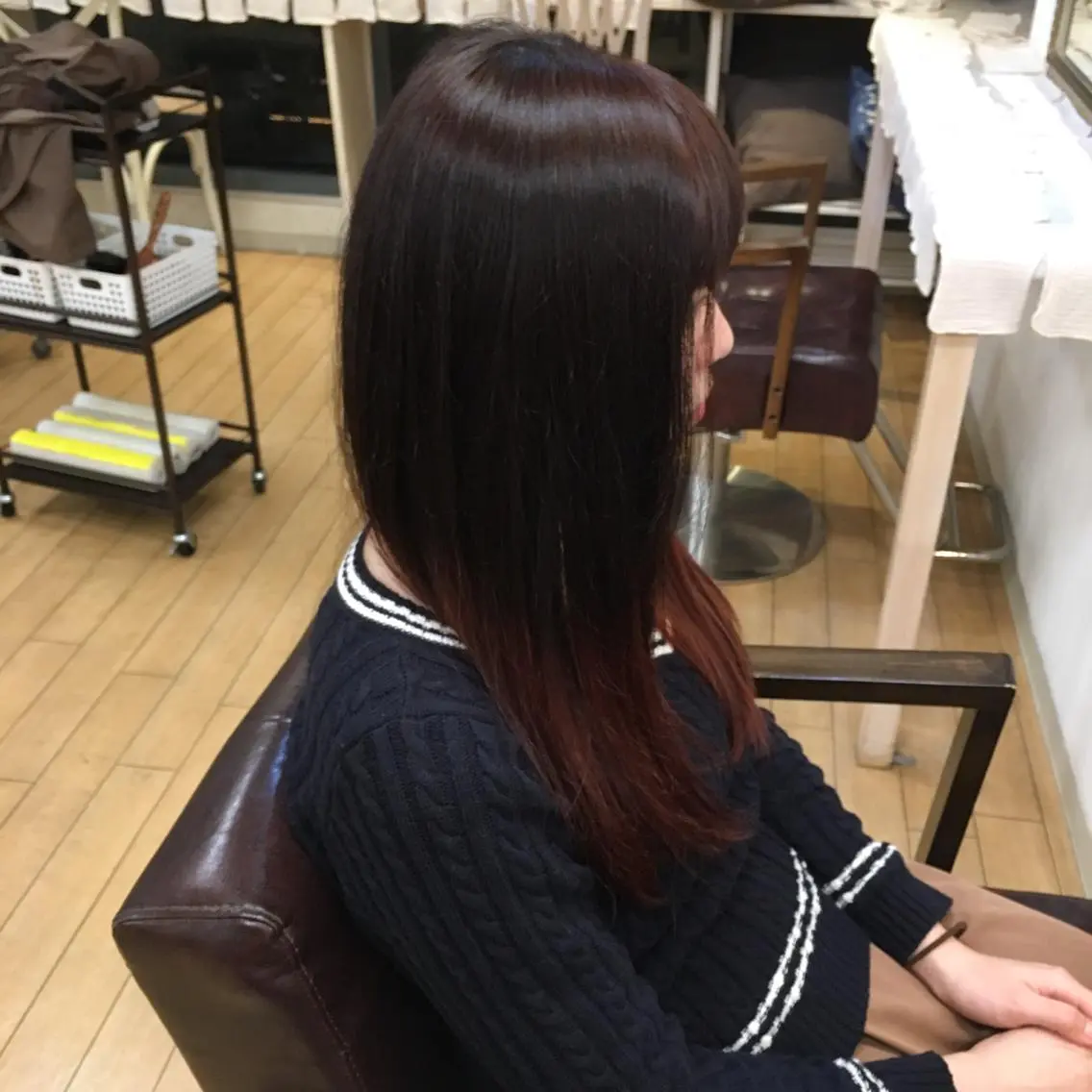 ミディアム セミロング ロング カラー グラデーションカラー 縮毛矯正・髪質改善 支持No1🫧北島のヘアスタイル