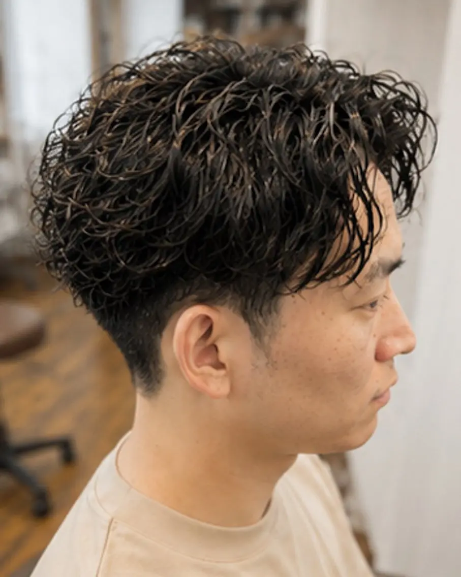 パーマ メンズ カット パーマ 【メンズ&髪質改善】 萬納陽介のヘアスタイル