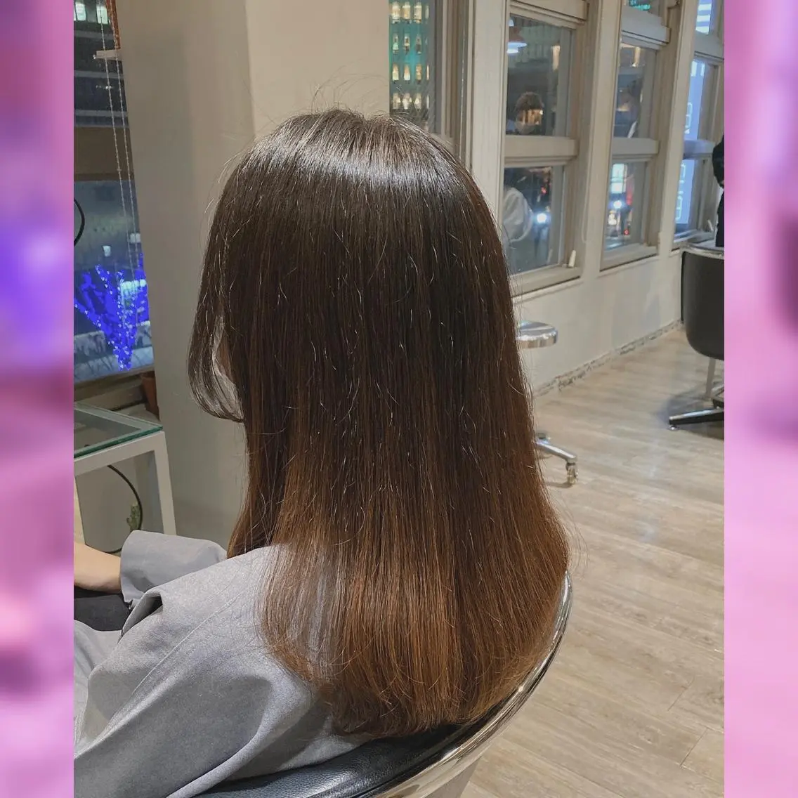セミロング パーマ・レイヤー 髪質改善・TANIのヘアスタイル